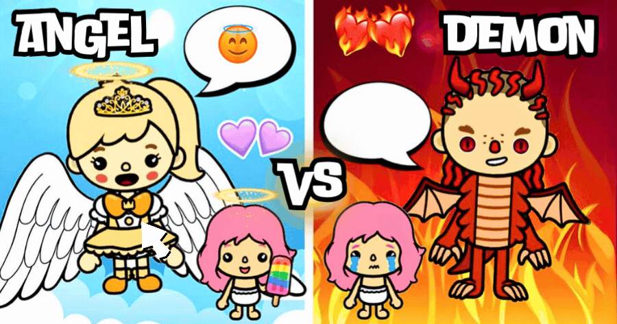 Demon Vs. Angel | Which Side Do You Belong To In Toca Life World? ๐๐ผ